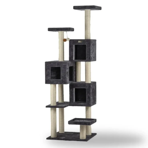 Armarkat Real Wood Griant Cat Tower with Condos for Multiple Cats A8104